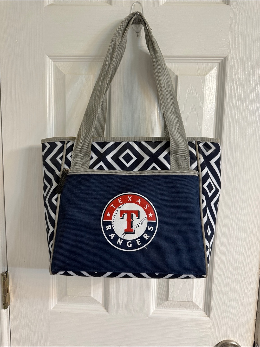 Texas Rangers Navy & White Insulated Tote Bag